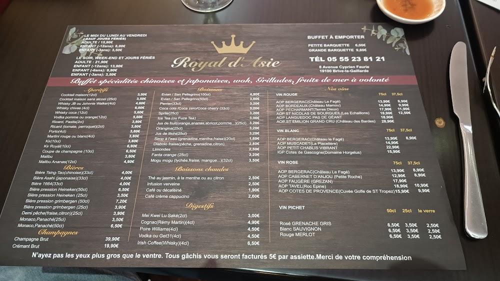 Royal d'Asie - Menu Image 2