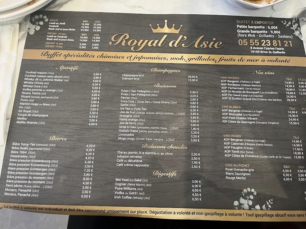 Royal d'Asie - Menu Image 3